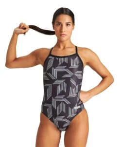 Arena Puzzled Light Drop Back 16 Arena Puzzled Light Drop Back -Swim Gear Store 004639 550 w puzzled light drop back one piece 001 o