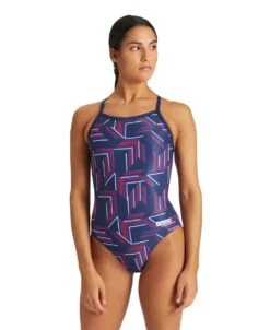 Arena Puzzled Light Drop Back 18 Arena Puzzled Light Drop Back -Swim Gear Store 004639 740 w puzzled light drop back one piece 001 o