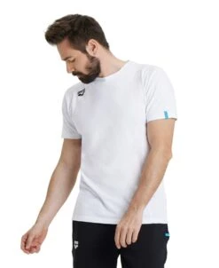 Arena Team Solid Panel Cotton T-Shirt -Swim Gear Store 004899 100 team t shirt panel 001 o 3 4 1