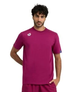 Arena Team Solid Panel Cotton T-Shirt -Swim Gear Store 004899 990 team t shirt panel 001