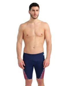Arena Marbled Jammer -Swim Gear Store 005556 740 men s swim jammer marbled f 001 o