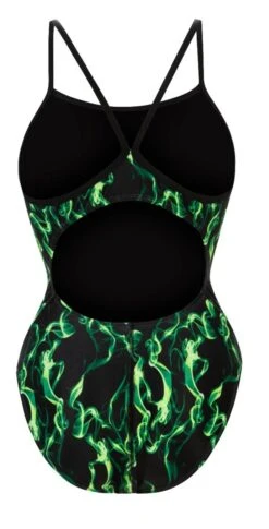 Dolfin Women's Print V-Back One Piece -Swim Gear Store 0100 b23d back