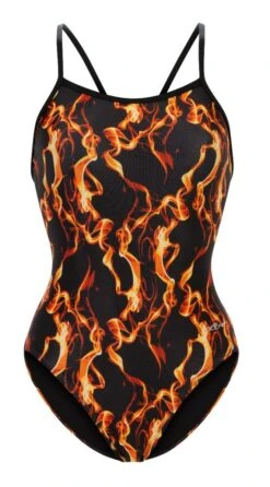 Dolfin Women's Print V-Back One Piece -Swim Gear Store 0100 b29d front2