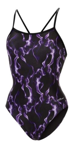 Dolfin Women's Print V-Back One Piece -Swim Gear Store 0100 b30d front