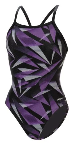 Dolfin Women's Print V2 Back One Piece -Swim Gear Store 0531 a34d front