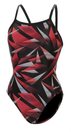 Dolfin Women's Print V2 Back One Piece -Swim Gear Store 0531 a35d front