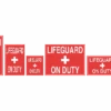Lifeguard On Duty Sign