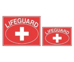 Lifeguard Oval Sign
