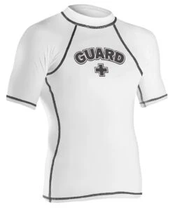 RISE Guard Short Sleeve Rashguard -Swim Gear Store 501ssl front white