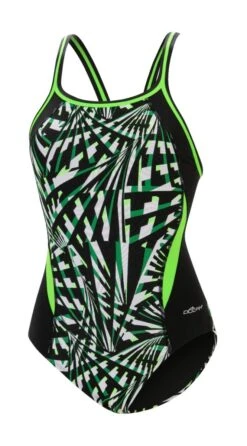 Dolfin Women's Print Color Block DBX Back One Piece -Swim Gear Store 5m00 b58d front