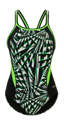 Dolfin Women's Print Color Block DBX Back One Piece -Swim Gear Store 5m00 b58d front2