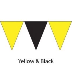 Kiefer Plastic Flags - 100 Ft. (Pair) -Swim Gear Store 600120 ylw blk 2