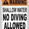 Shallow Water No Diving