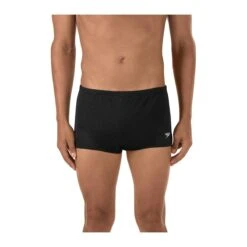 Speedo Male Polymesh Training Swimsuit -Swim Gear Store 705896 black front
