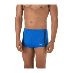 Speedo Solid Poly Mesh Square Leg 5 Speedo Solid Poly Mesh Square Leg -Swim Gear Store 705970 sapphire front