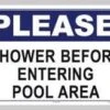 Please Shower Sign