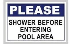 Please Shower Sign