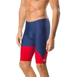 Speedo Spark Splice Jammer -Swim Gear Store 7705914 0014 navy red front 1