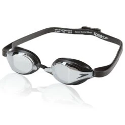 Speedo Speed Socket 2.0 Mirrored Goggle -Swim Gear Store 7750204 black silver