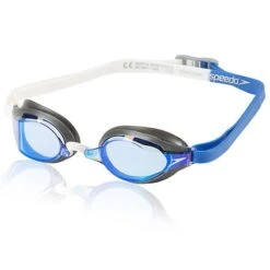 Speedo Speed Socket 2.0 Mirrored Goggle -Swim Gear Store 7750204 dazzling blue