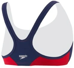Speedo Guard Sport Bra Top -Swim Gear Store 781105 back red navy