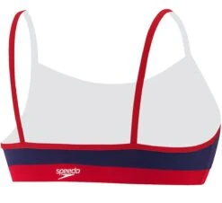 Speedo Guard Thin Strap Top -Swim Gear Store 781106 back navy red