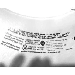 24" USCG Ring Buoy -Swim Gear Store 905 white 1 2