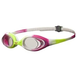 Arena Spider Jr. Goggle -Swim Gear Store 92338 limefuchsia white clear side
