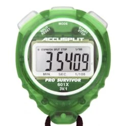 Accusplit Pro Survivor A601X Stopwatch -Swim Gear Store a601x front lime 3