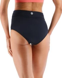 TYR Leila Solid High Waist Bottom -Swim Gear Store blehso7a leila solid high waist bottoms black 2