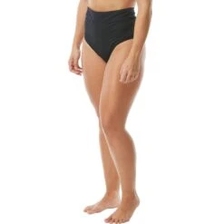 TYR Leila Solid High Waist Bottom -Swim Gear Store blehso7ab
