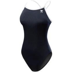 TYR Hexa Durafast Diamondfit -Swim Gear Store dhex7 black white front