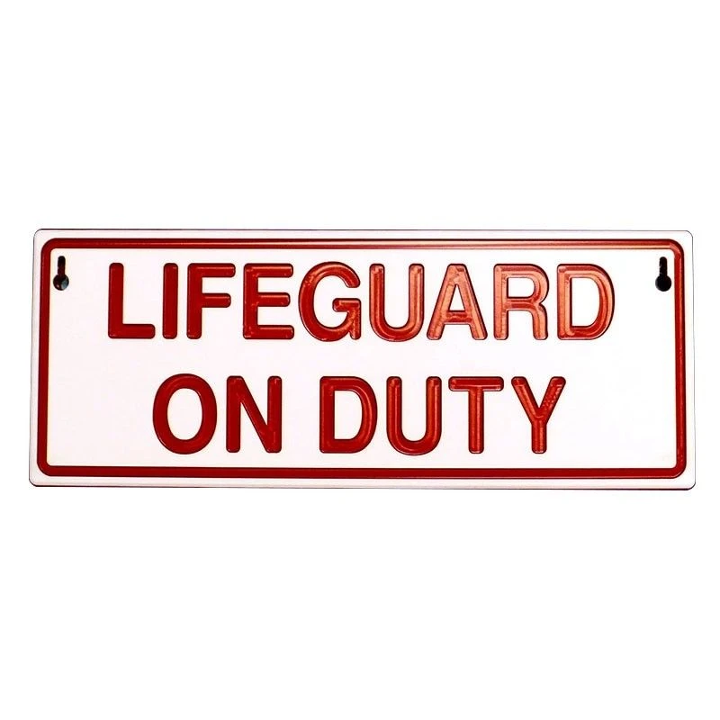 Reversible Lifeguard On/Off Duty Sign 1 Reversible Lifeguard On/Off Duty Sign
