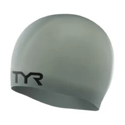 TYR Wrinkle-Free Silicone Swim Cap -Swim Gear Store lcs grey