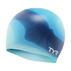 TYR Multi Color Silicone Cap -Swim Gear Store lcsm blue teal