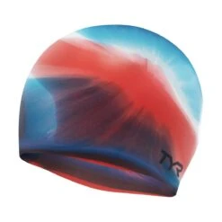 TYR Multi Color Silicone Cap -Swim Gear Store lcsm red navy