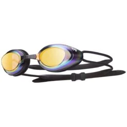 TYR Black Hawk Racing Mirrored Goggles -Swim Gear Store lgbhm gold rainbow 1