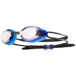 TYR Black Hawk Racing Mirrored Goggles -Swim Gear Store lgbhm silver blue 1