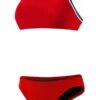 Rise Solid Poly Tri Color Bikini