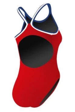 Rise Solid Poly Tri Color H-Back -Swim Gear Store lgs92 back red navy white