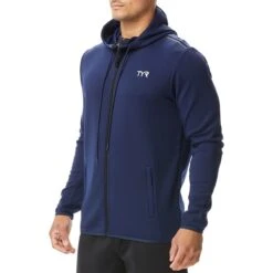 TYR Men's Alliance Podium Hoodie -Swim Gear Store mtfzh2a 401 alt305b