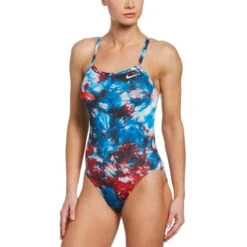 Nike Hydrastrong Tie Dye Crossback One Piece -Swim Gear Store nessb006 933