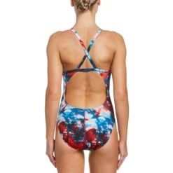 Nike Hydrastrong Tie Dye Crossback One Piece -Swim Gear Store nessb006 933 alt1