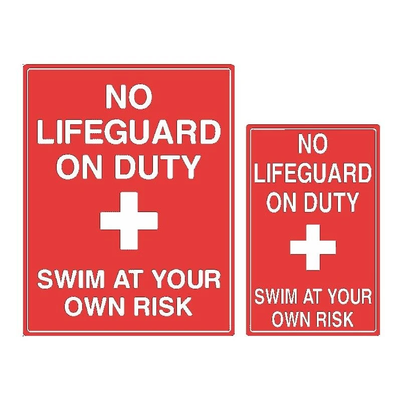 Swim At Your Own Risk Sign 1 Swim At Your Own Risk Sign