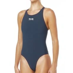 TYR Thresher Aeroback Swimsuit -Swim Gear Store tpsa6 grey red front l