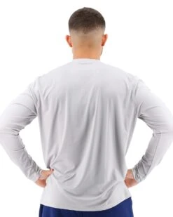 TYR Men's Long Sleeve Sun Shirt -Swim Gear Store tsmls7a mens long sleeve sunshirt gray 3