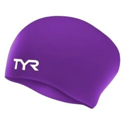 TYR Long Hair Wrinkle-free Swim Cap -Swim Gear Store tyr long hair wrinkle free swim cap 4