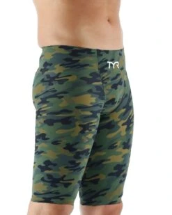 TYR Venzo Camo High Waist Jammer -Swim Gear Store vzchw6a venzo camo high waist jammer green 2
